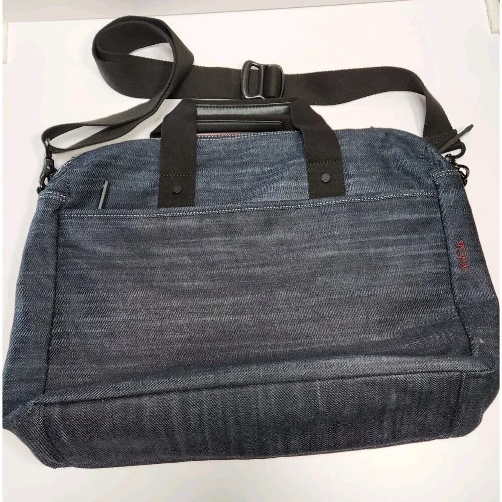 Tumi T Tech Denim Messenger Bag Essential Gear